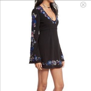 Free People Holiday Folk Bell Sleeve Dress